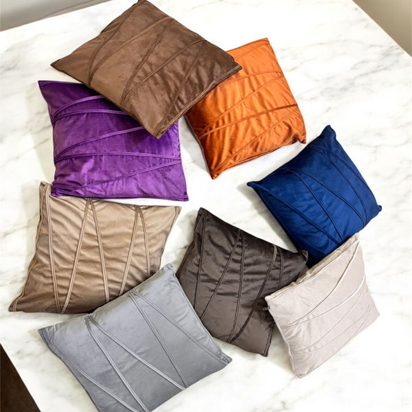 Premium Velvet Striped Cushion Cover