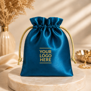 Custom Print Satin Potli Bag