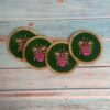 green-beaded-coaster