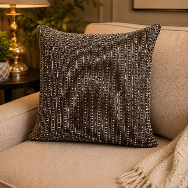 Handmade Beaded & Zardosi Cushion Cover24