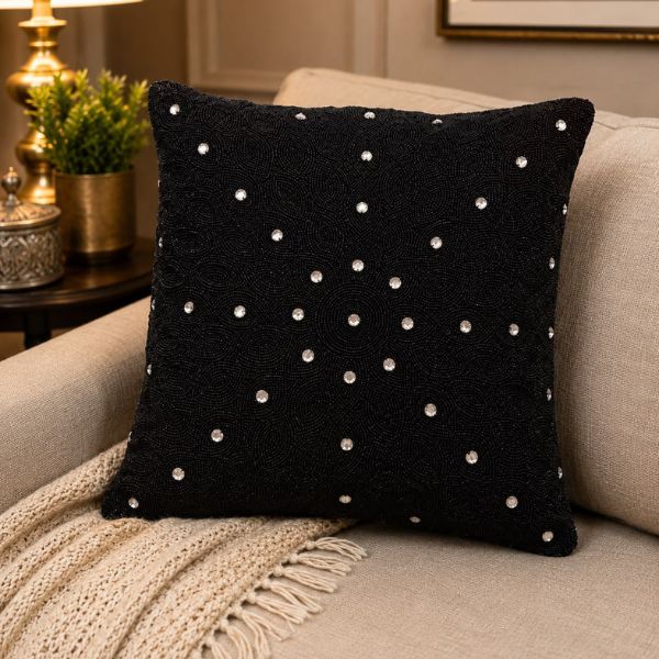 Handmade Beaded & Zardosi Cushion Cover25