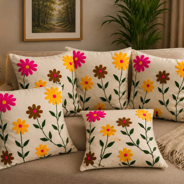 Quilting embroidery cushion cover-3