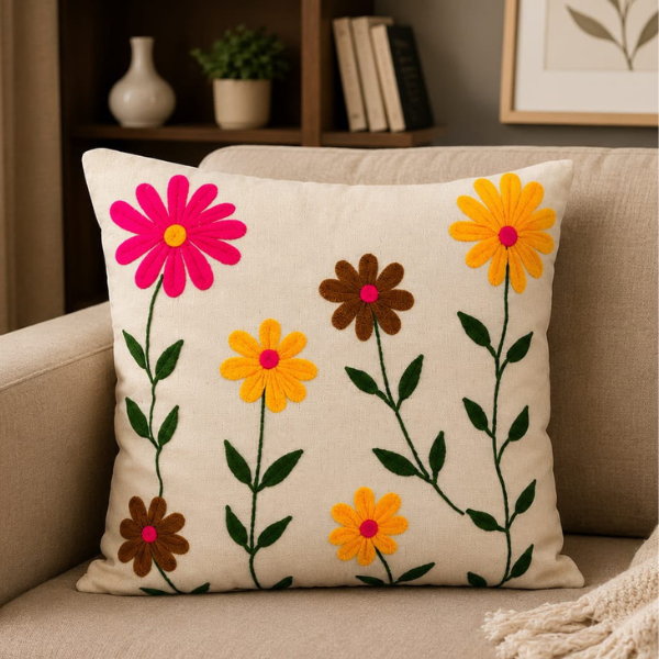 Quilting embroidery cushion cover-5